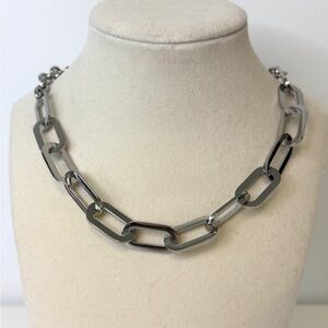 Women's Stainless Silver Link Chain Necklace